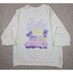 Hollister Sweatshirt Women's Cream Barbie Oversized Sze‎ Small